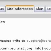 Site addresses